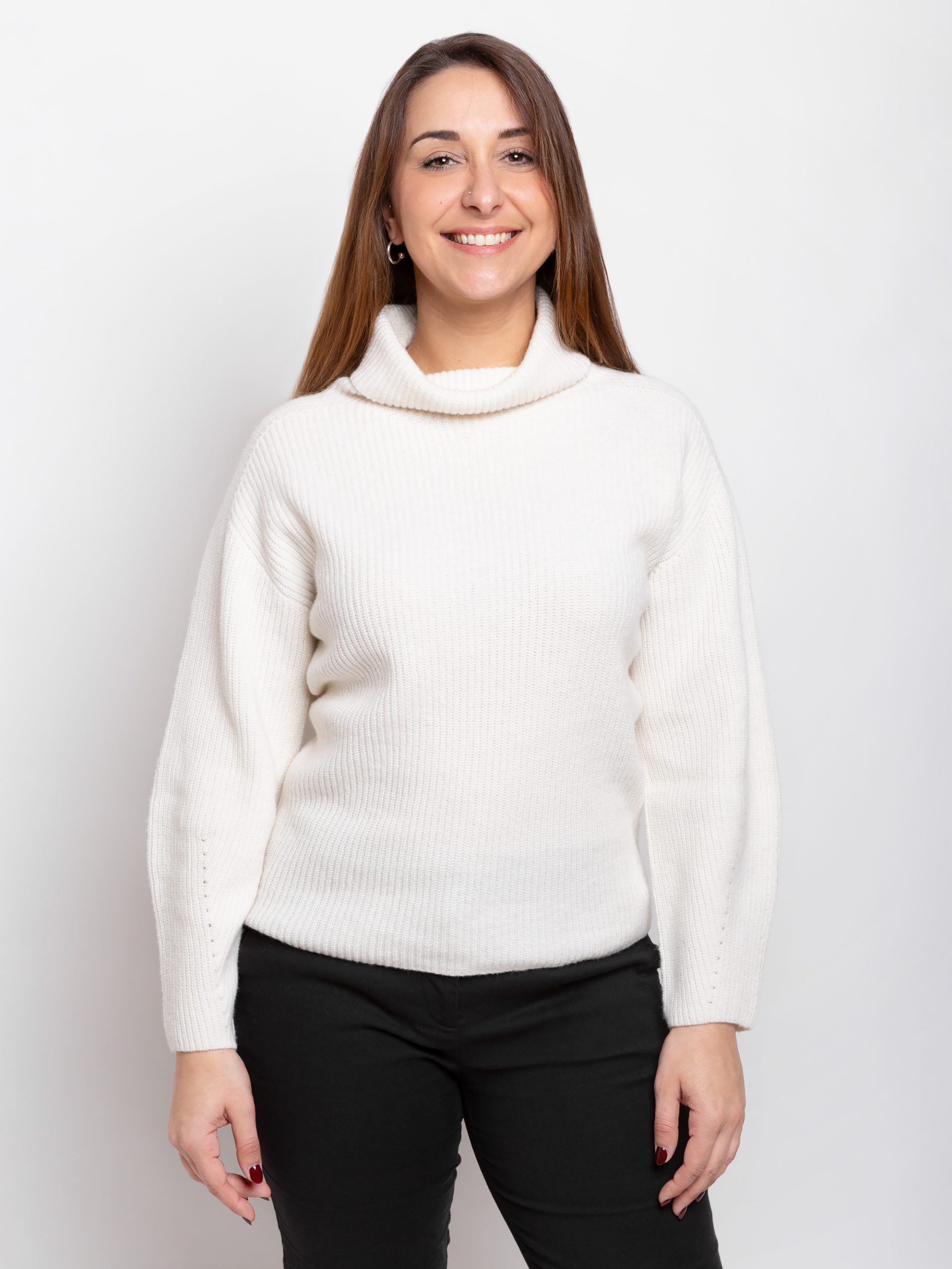 Maglia Perlata Dolcevita Misto Cashmere 8 Maglia Perlata Dolcevita Misto Cashmere - immagine 8