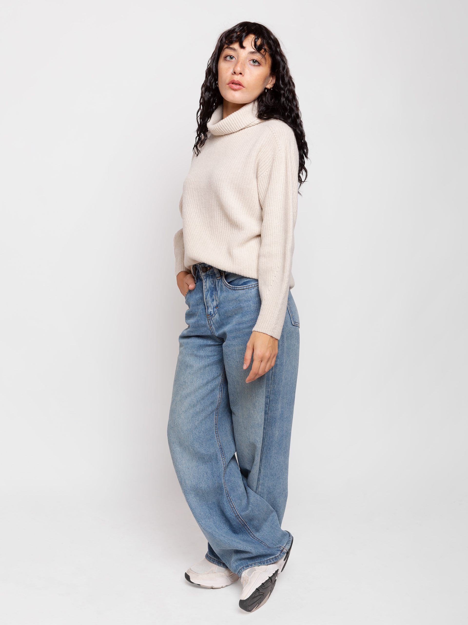 Maglia Perlata Dolcevita Misto Cashmere 3 Maglia Perlata Dolcevita Misto Cashmere - immagine 3