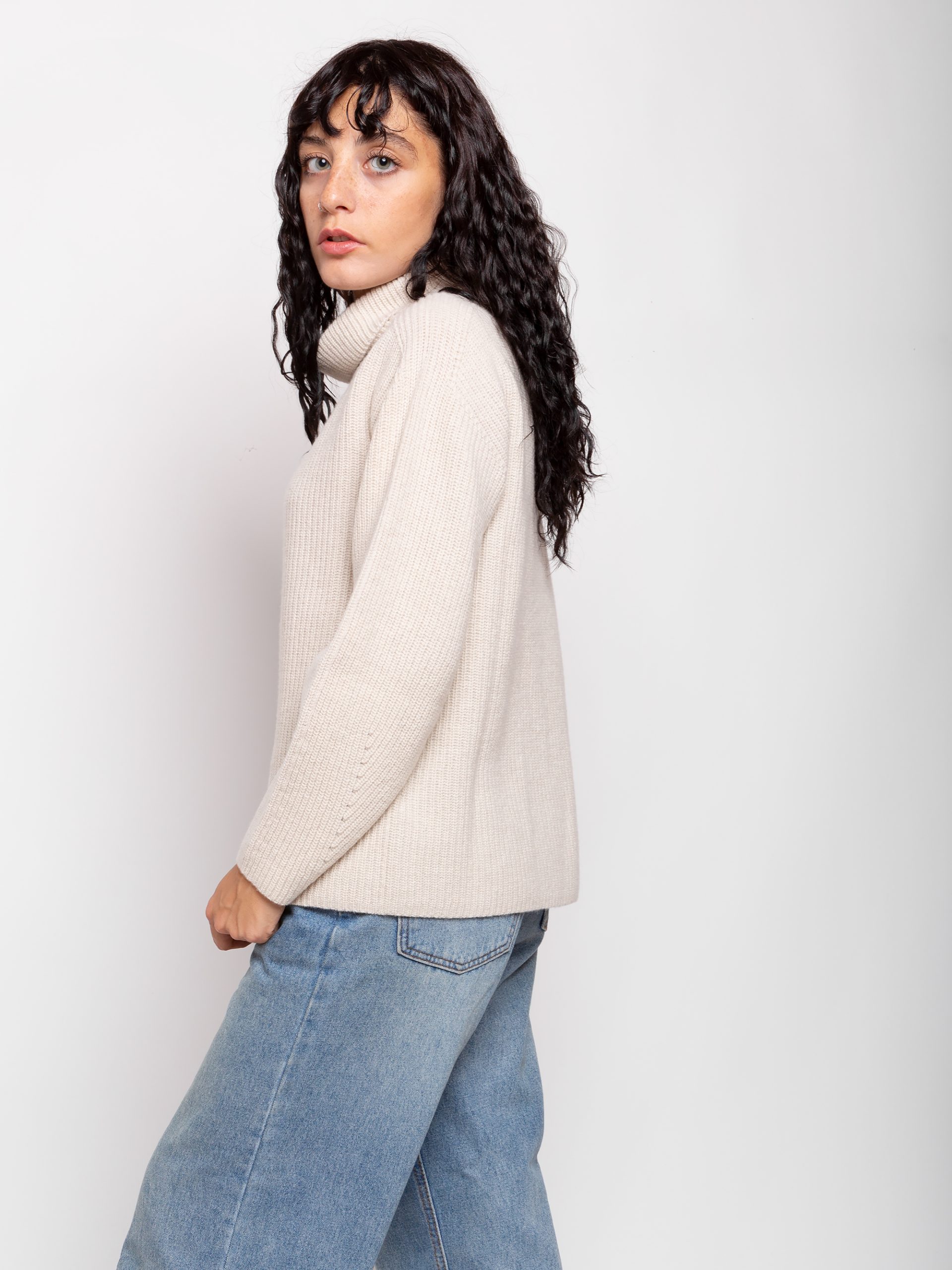 Maglia Perlata Dolcevita Misto Cashmere 5 Maglia Perlata Dolcevita Misto Cashmere - immagine 5