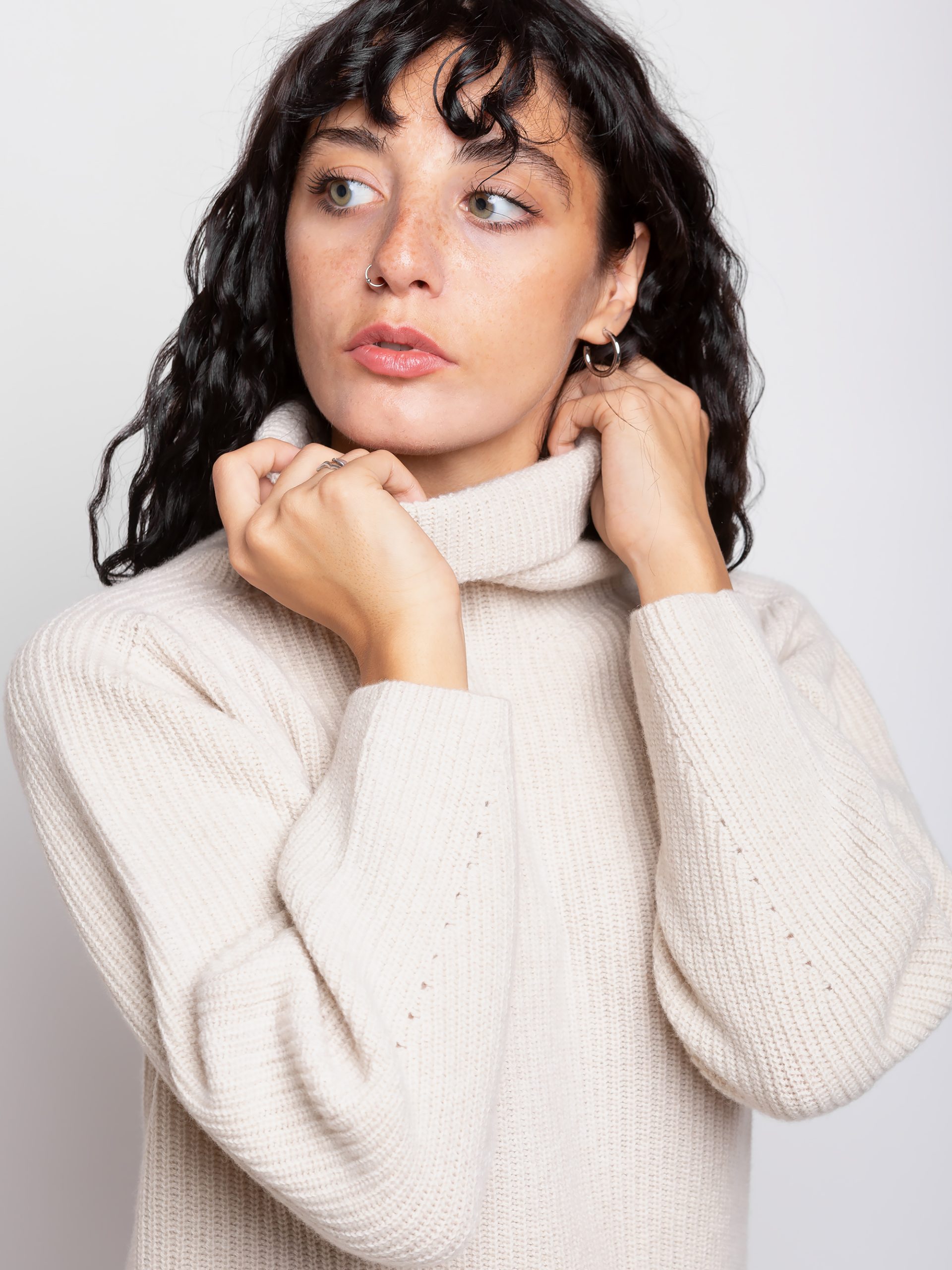 Maglia Perlata Dolcevita Misto Cashmere 6 Maglia Perlata Dolcevita Misto Cashmere - immagine 6
