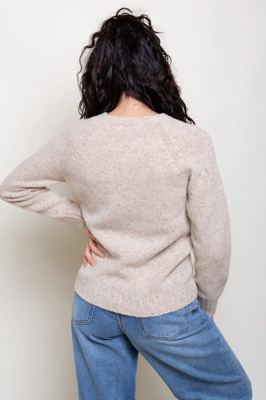 SALE - Women 104 Maglia Girocollo beige 2