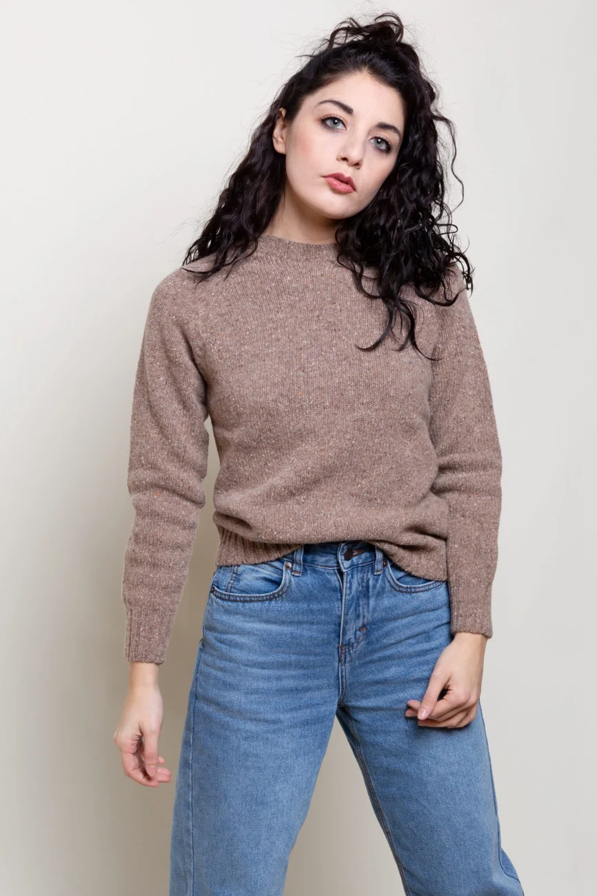 SALE - Women 101 Maglia Girocollo brown