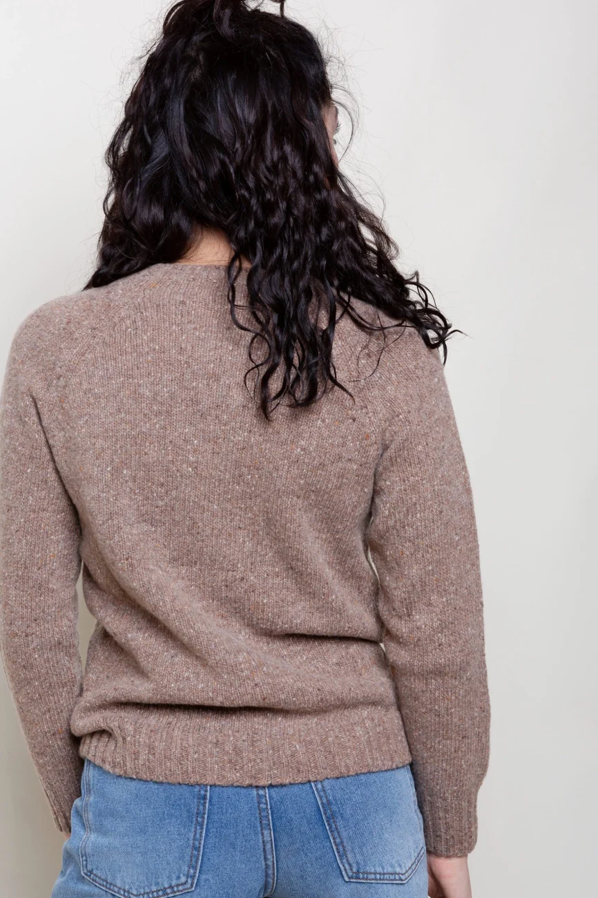 SALE - Women 100 Maglia Girocollo brown 2