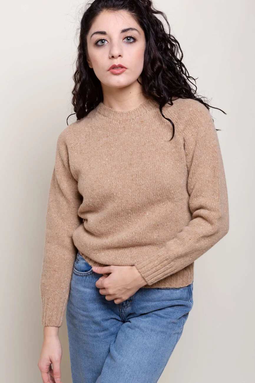 SALE - Women 117 Girocollo Bottonato Lana Merinos