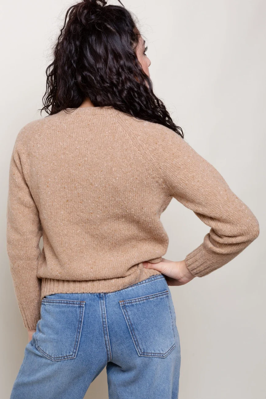 SALE - Women 86 Maglia Girocollo camel 2