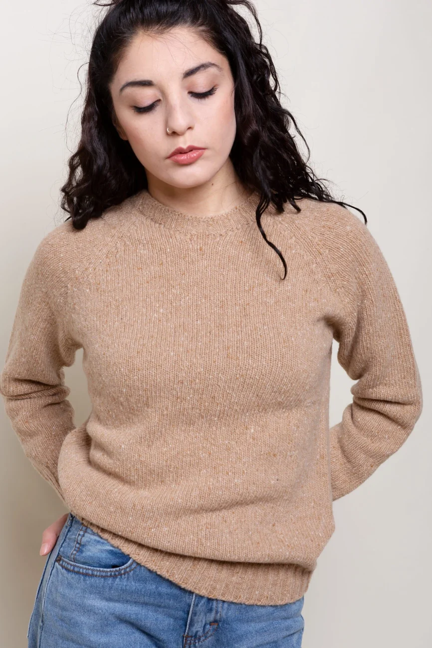 SALE - Women 88 Maglia Girocollo camel 5