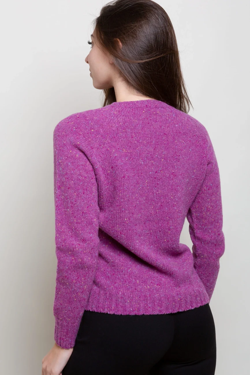 SALE - Women 108 Maglia Girocollo viola 2