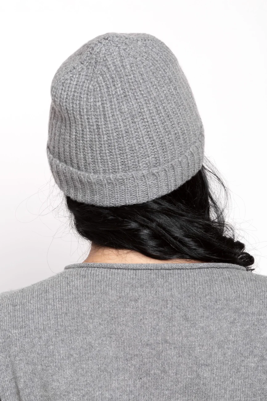 SALE - Women 56 Cappello Maglia Perlata acciaio 2