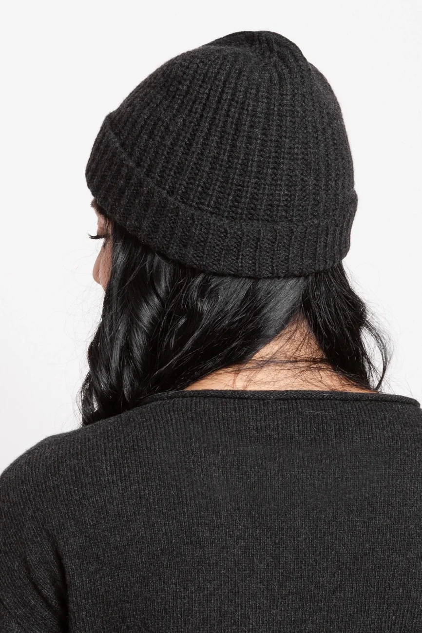 SALE - Women 58 Cappello Maglia Perlata antr 2