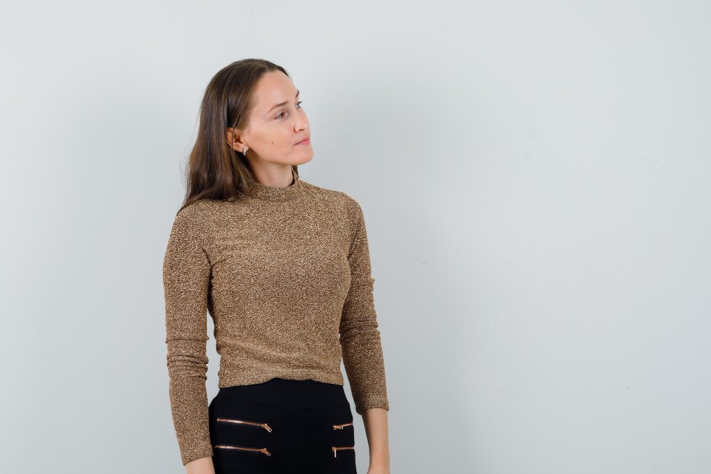 Maglia cashmere collo alto