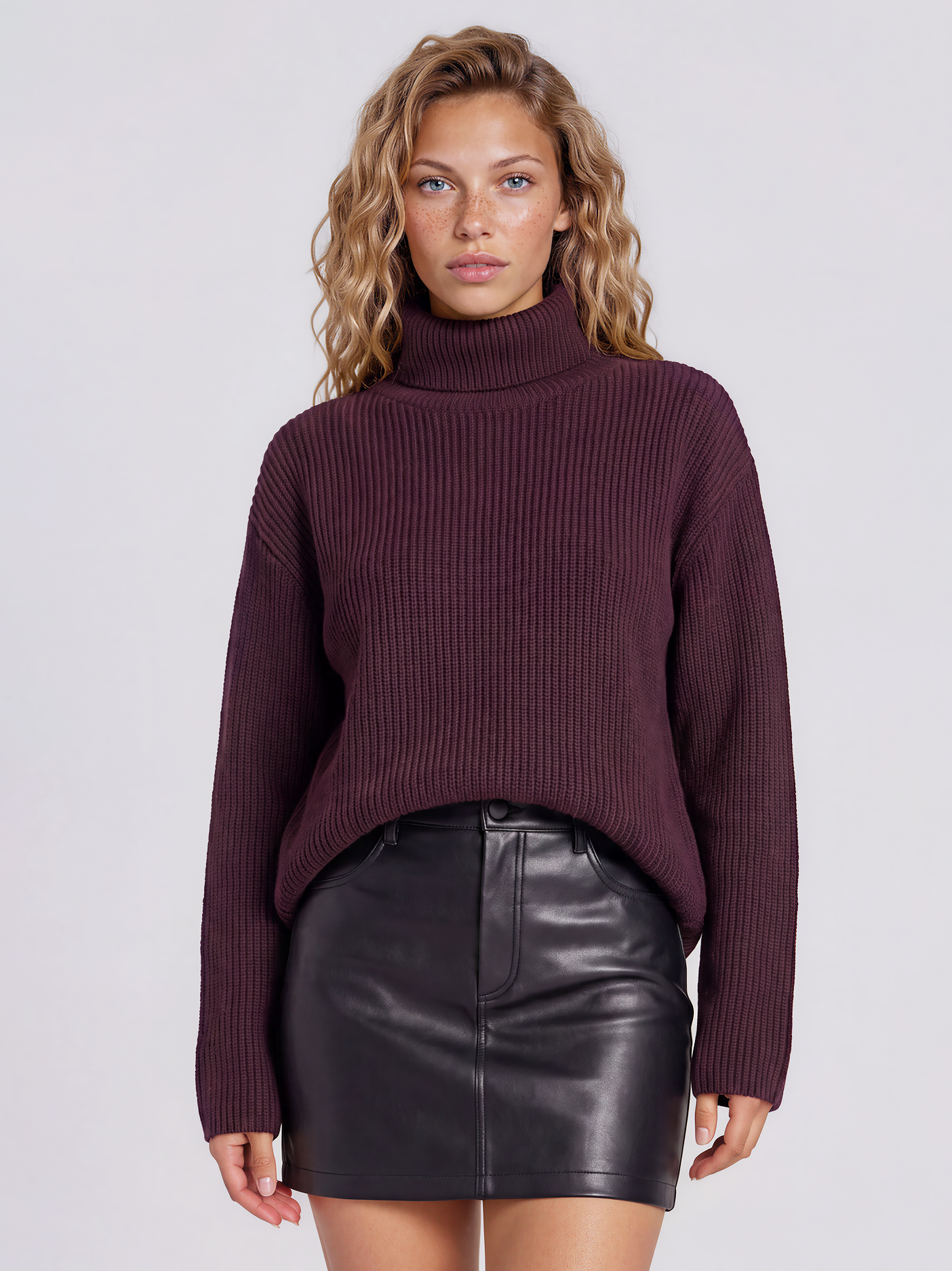 Maglia Perlata Dolcevita Misto Cashmere 17 Maglia Perlata Dolcevita Misto Cashmere - immagine 17