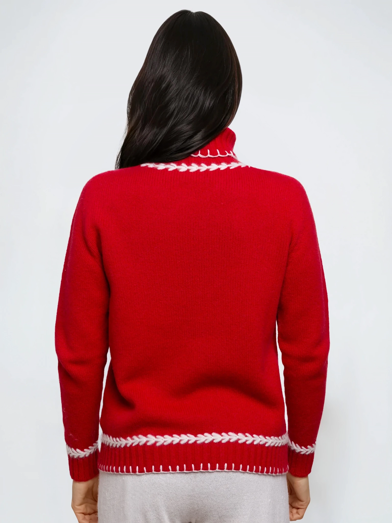 AGLAIA - Collo Alto Ricamo Misto Cashmere 5 AGLAIA - Collo Alto Ricamo Misto Cashmere – Bild 5
