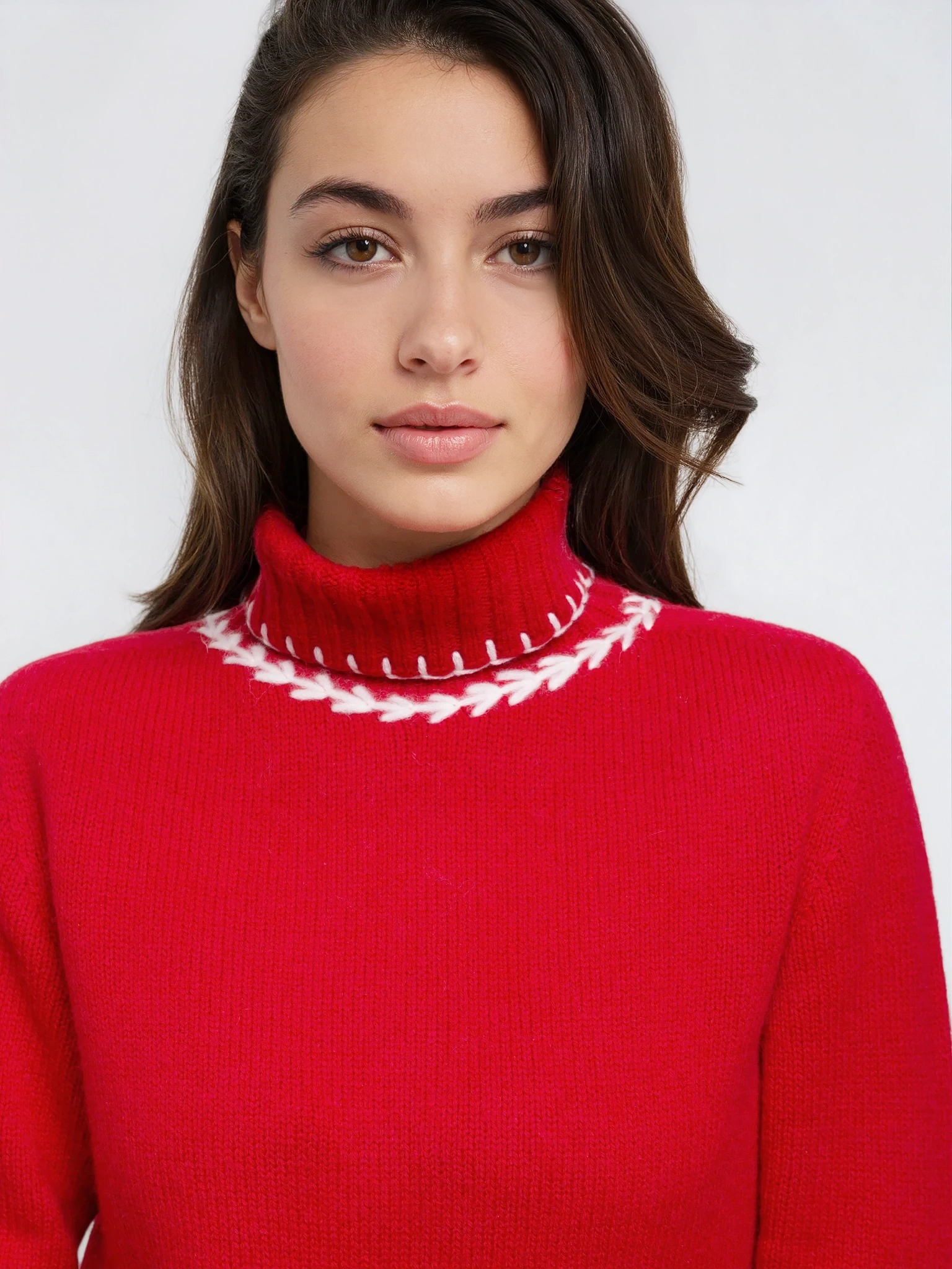 AGLAIA - Collo Alto Ricamo Misto Cashmere 7 AGLAIA - Collo Alto Ricamo Misto Cashmere – Bild 7