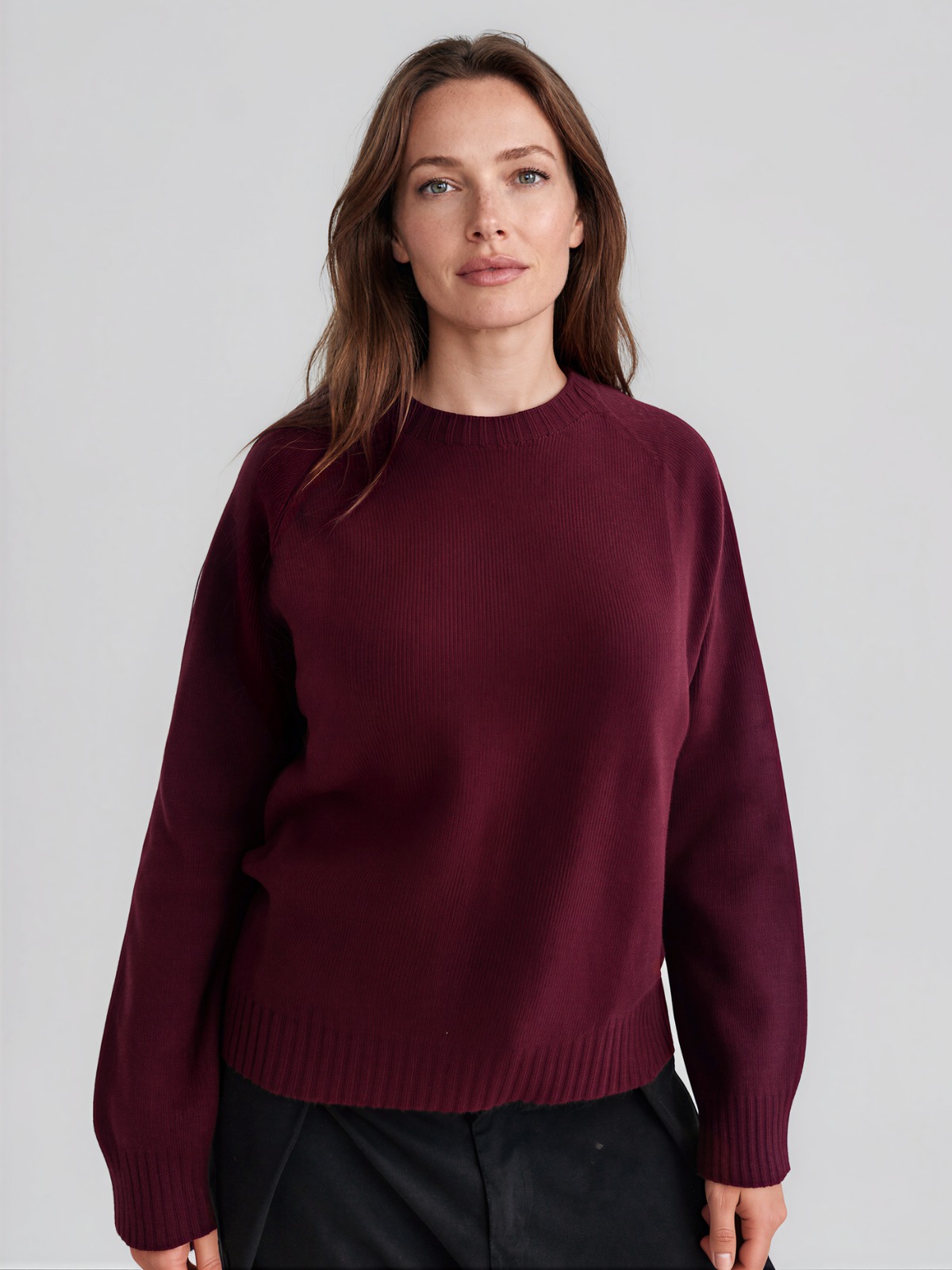 Girocollo Maxi Spacchetti Misto Cashmere 3 Girocollo Maxi Spacchetti Misto Cashmere – Bild 3