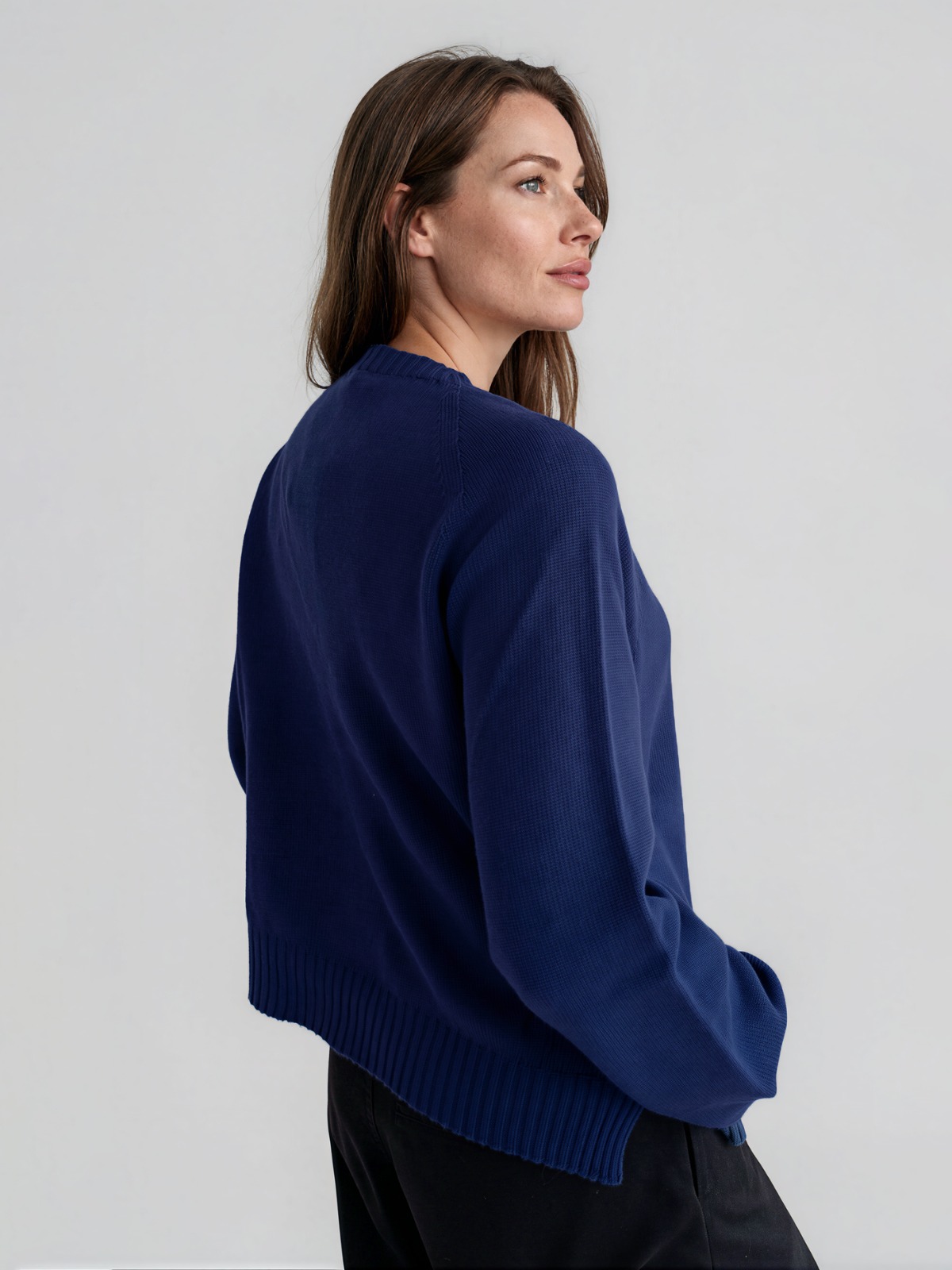 Girocollo Maxi Spacchetti Misto Cashmere 2 Girocollo Maxi Spacchetti Misto Cashmere – Bild 2