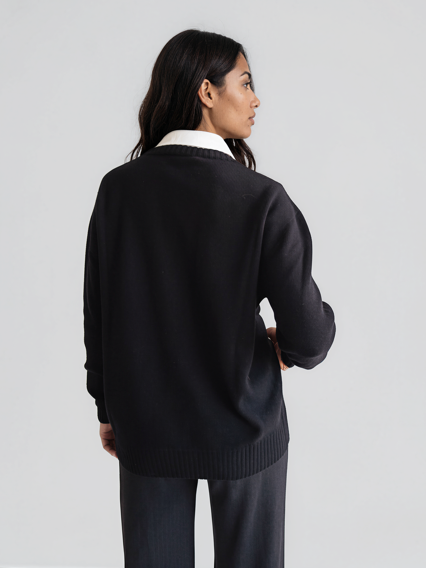 Girocollo Rombi e Ricami Misto Cashmere 3 Girocollo Rombi e Ricami Misto Cashmere – Bild 3